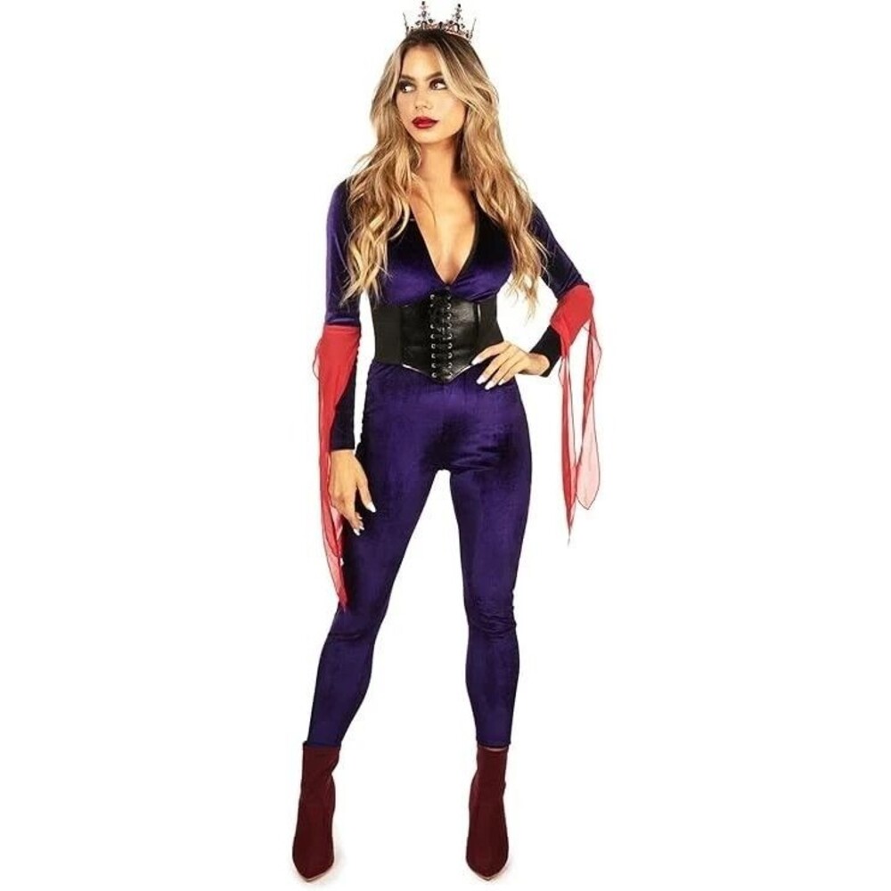 Sexy Evil Queen Jumpsuit Halloween Costume. Size L